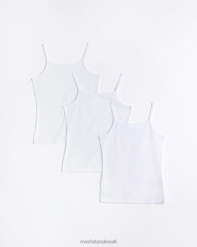 tarvikud valge tüdrukud River Island g rihmaga vestid 3 tk 44TLL3396