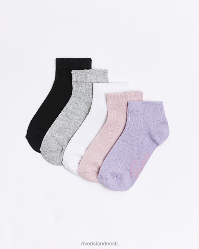 tarvikud lilla tüdrukud River Island g trennisokid 5 tk 44TLL6431
