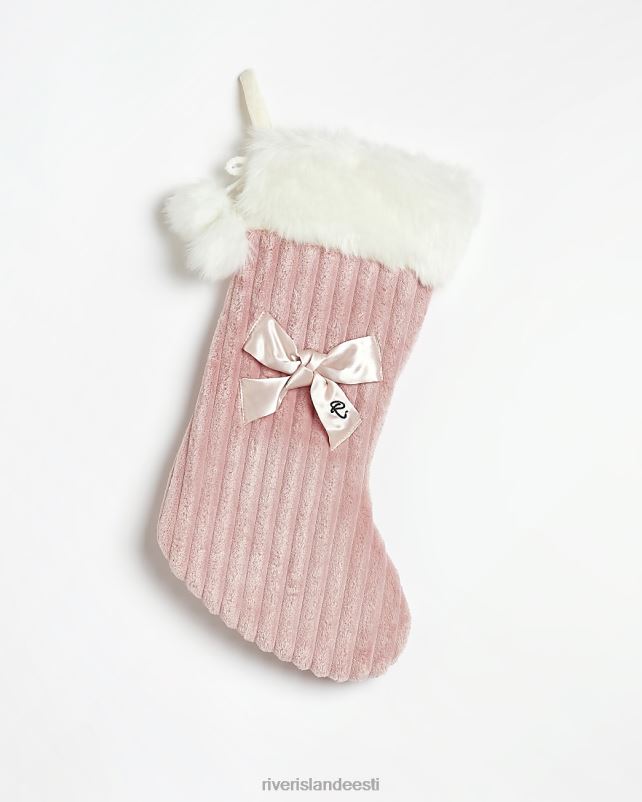 tarvikud roosa tüdrukud River Island g kunstkarusnahast satiinist vibusukk 44TLL6441