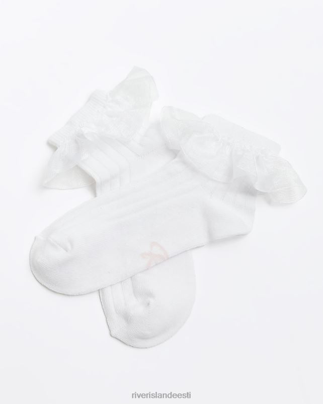 tarvikud valge tüdrukud River Island g volangsokid 2 pakk 44TLL3417