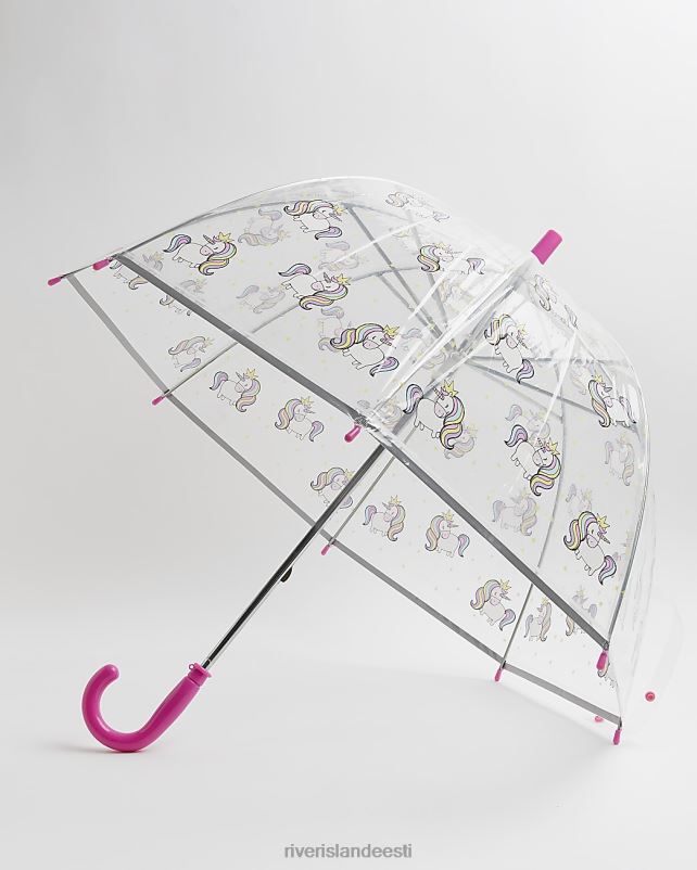 tarvikud roosa tüdrukud River Island g ükssarviku vihmavari 44TLL6367