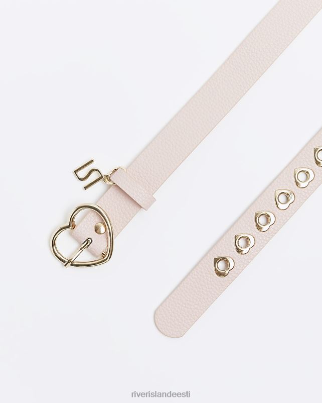 tarvikud roosa tüdrukud River Island g südame pandlaga vöö 44TLL6423